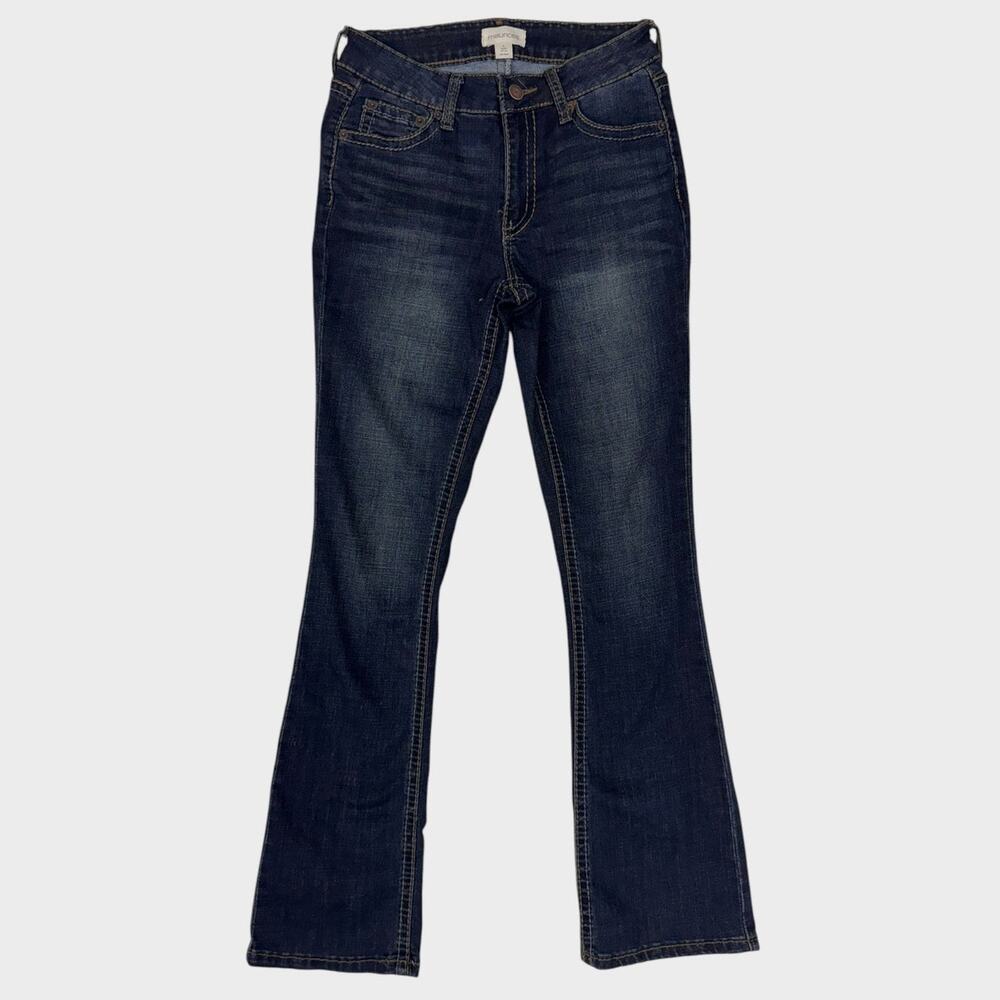 Maurices Mid Rise Slim Boot Womens Size 2 Blue Denim Jeans
